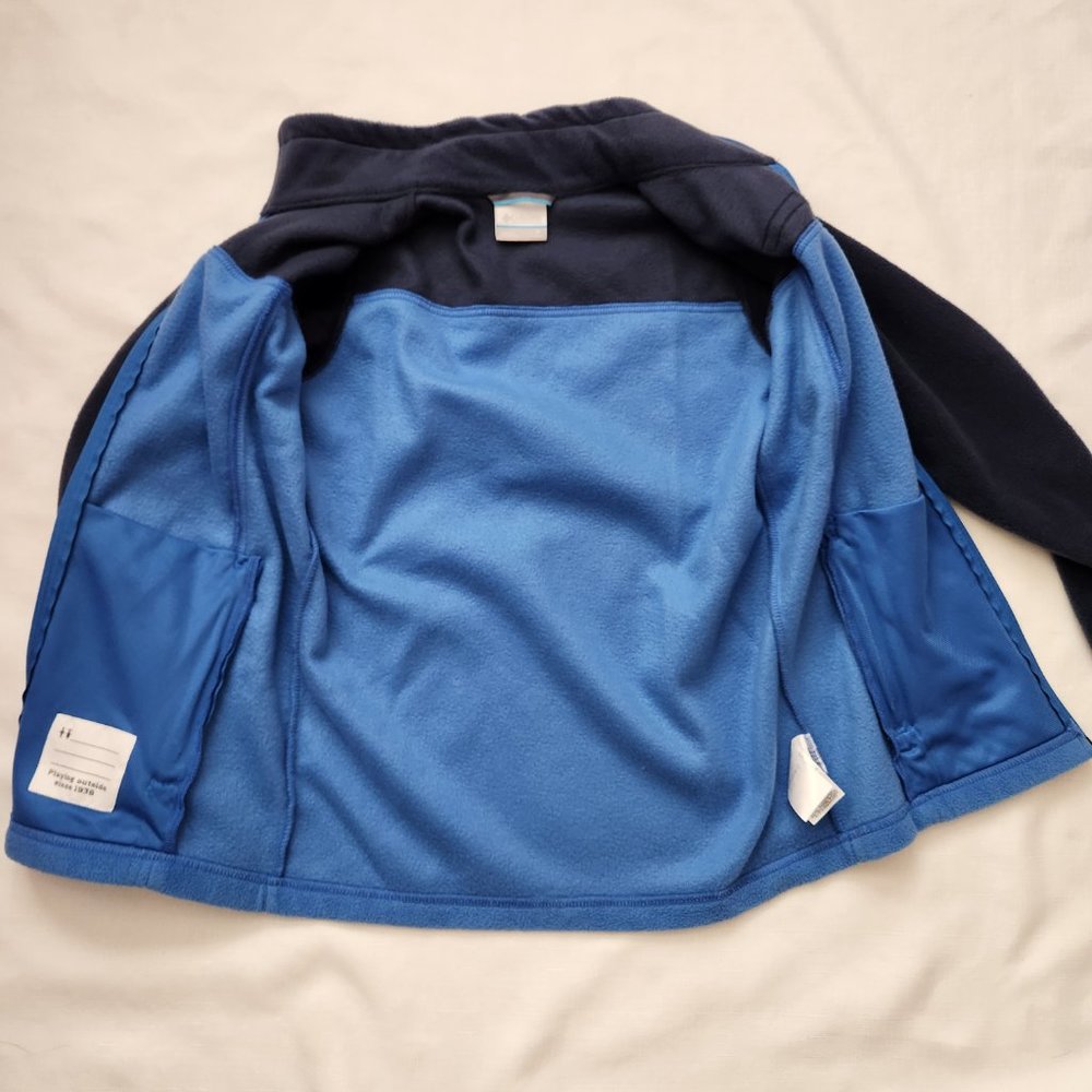 Columbia Fleece Jacket Blue/Navy Kids (M 10/12) - Picture 11 of 14